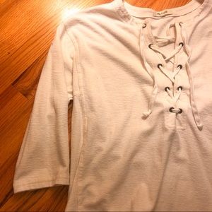 Madewell Lace-up Top